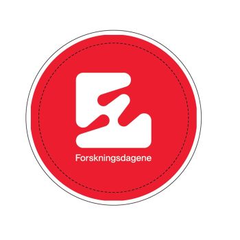 Buttons - Rød med hvit logo, bokmål 5 PK