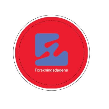 Buttons - Rød med blå logo